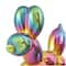Multicolor Ceramic Dog Balloon Sculpture Set